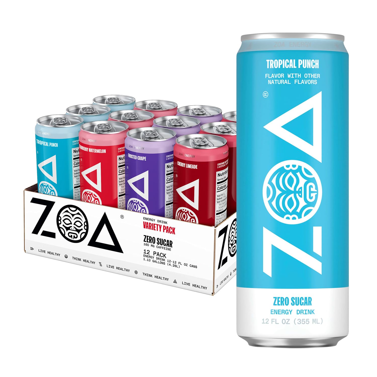 Amazon.com : ZOA Zero Sugar Energy Drinks with Electrolytes